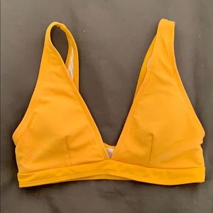 Mustard/gold swimsuit top